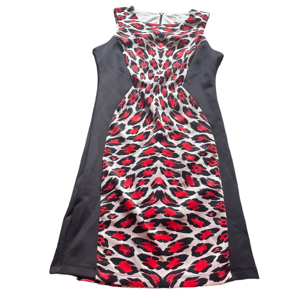 Bisou bisou red leopard print dress